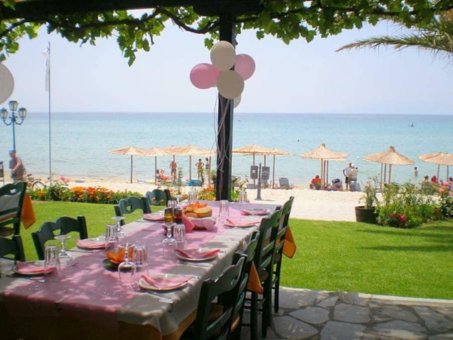 Seaside Beach House Siviri Exterior photo